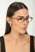 Óculos de Grau Armação Feminino Quadrado Nina Nude - OR Eyewear