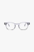 Óculos de Grau Armação Acetato Feminino Quadrado Leo Cinza Translúcido - comprar online