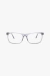 Óculos de Grau Armação Acetato Masculino Quadrado Mark Cinza Translúcido - comprar online
