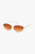 Imagem do Óculos de Sol Feminino Oval Saint Dourado com Lente Marrom 249