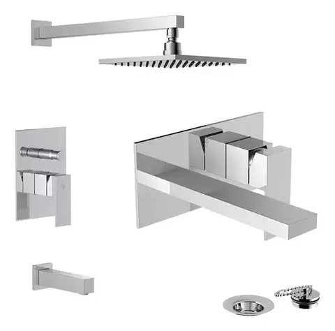 Combo Fv Monocomando Dominic New Lavatorio Pared Ducha - comprar online