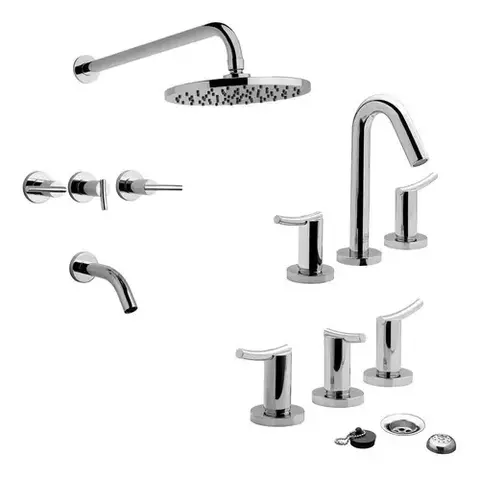 Juego Griferia Fv Libby Lavatorio Bidet Ceramico - comprar online