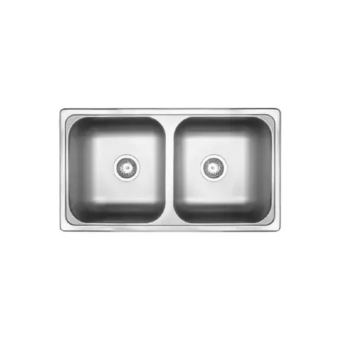 Mi Pileta Bacha Cocina Doble Modelo 306e Encastrable Medidas 78x43x18 - comprar online