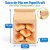 Saco de Pão Kraft 22x28x11 com Visor e Lacre - comprar online