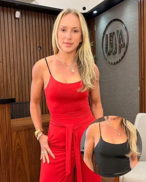 Regata Dupla Face Comfy - Preto e Vermelho