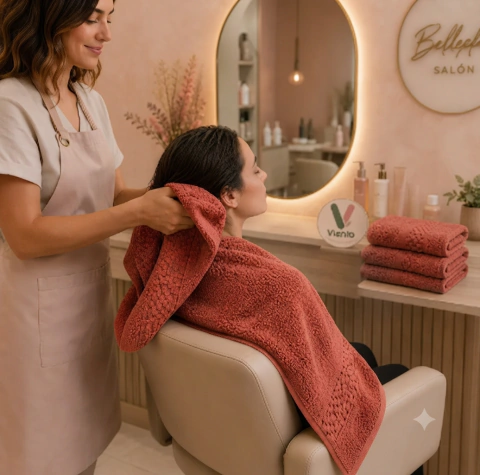 Kit de Toalla y Toallón 100% Algodón para Spa y Peluquería (Pack x2) en internet