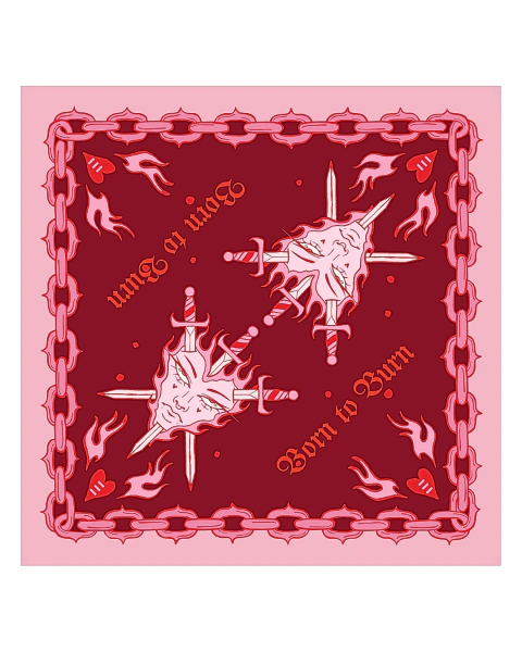 Bandana Born to Burn Roja