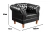 Poltrona Chesterfield Dom Pedro Botonê Retrô Decorativa Linda - loja online