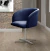 Poltrona Decorativa Atenas Cadeira Giratória Pé Metal Sala Recepção Bella Decor - comprar online