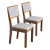 2 Cadeiras sala de jantar Clara madeira MDF telinha ratan - comprar online