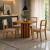 4 Cadeiras sala de jantar Clara madeira MDF telinha ratan