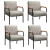 Kit 4 Cadeiras Ludmilla Modernas Decorativa Confortáveis - loja online