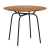 Mesa Redonda Anne 90x90cm Base de Aço Tampo Madeira BP - comprar online