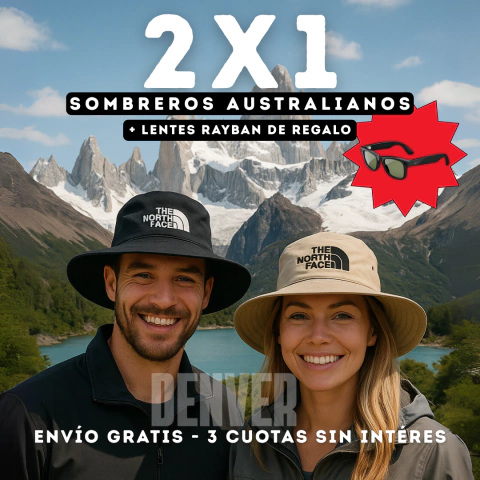 2x1 Sombrero Australiano + Lentes de sol DE REGALO ¡PROMOCIÓN UNICA! - comprar online