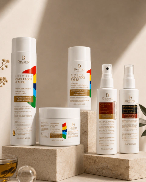Kit para Cabelos Ondulados, Cacheados e Crespos | Hidratação, Definição, Anti-frizz e Low Poo