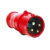 PLUGUE MACHO INDUSTRIAL 3P+T VERMELHO 380/440VCA 32A - IP44 - 6H - Aurora Boreal Luz