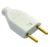 PLUGUE MACHO 2P BRANCO 250V 10A - loja online