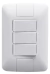 CONJUNTO 3 INTERRUPTOR SIMPLES BRANCO 06A - ARIA - loja online
