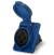 TOMADA EMBUTIR INDUSTRIAL 3P+T AZUL 220/240V 32A IP-44 - comprar online
