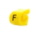 ANILHA P/ CABO 0,50-6,00MM AMARELA - LETRA F - loja online