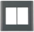 PLACA 6 POSTOS GRAFITE S/ SUPORTE 4X4 - GIZ - loja online