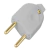 PLUGUE MACHO 2P BRANCO 10A - 57402/002