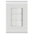 CONJUNTO 3 INTERRUPTOR SIMPLES BRANCO 10A - LIZ