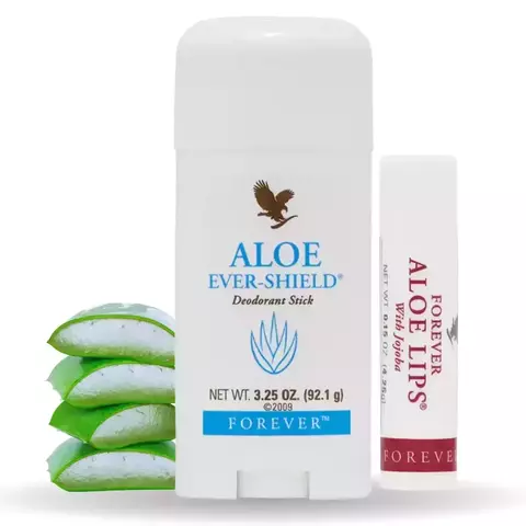 Desodorante + Protetor Labial de Aloe Vera