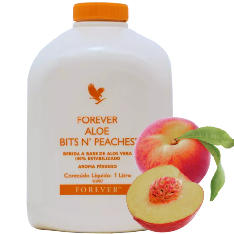Aloe Vera com Pêssego 1 LT - Bits'n Peaches