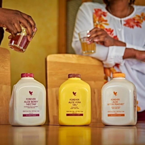 Kit Aloe Vera Gel 3 Lt - Aloe Puro, Pêssego e Cranberry