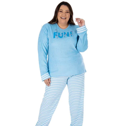 Pijama Plus Size Plush