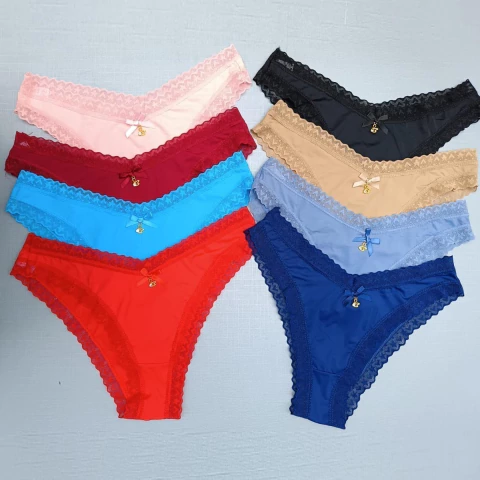 Calcinha Poliamida Rendinha