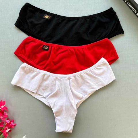 Calcinha Fio Duplo Cotton Algodão Ref 073