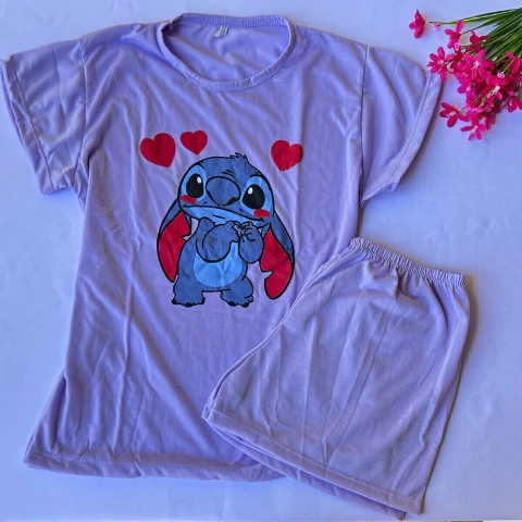 Pijama Infantil Camiseta Estampada Ref 012