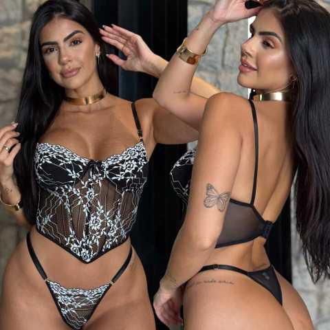 Conjunto Corselet Bicolor Lady