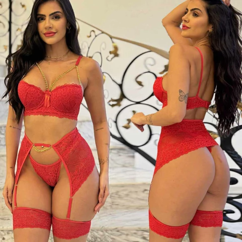 Conjunto Lingerie Corrente Marjorie