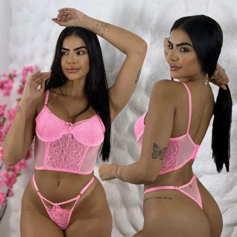 Conjunto Cropped Tule Yasmin