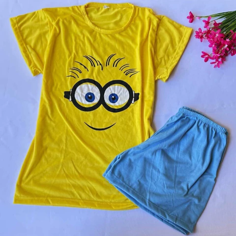Pijama Camiseta Estampada Ref 030