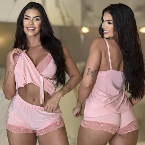 Baby Doll Liganete Renda Mavie