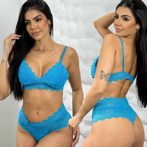Conjunto Lingerie Sem Bojo Evelyn