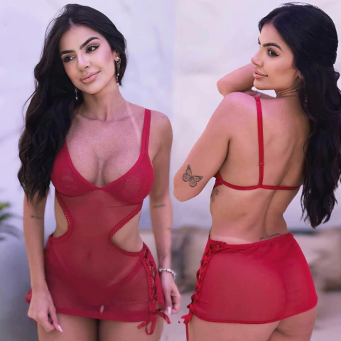 Camisola Sensual Tule Dafne