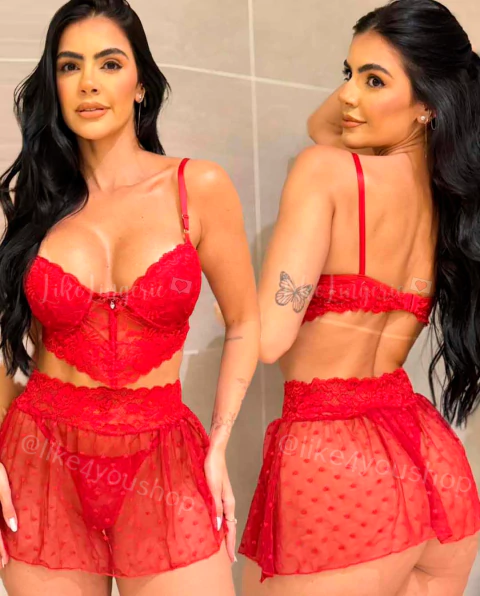 Conjunto Lingerie C/ Saia Miranda - comprar online
