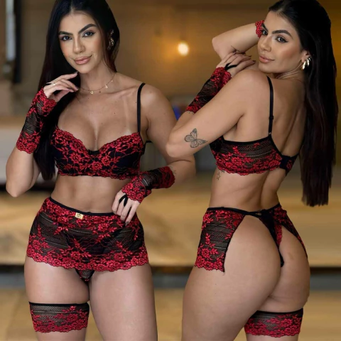 Conjunto Lingerie Scarlet