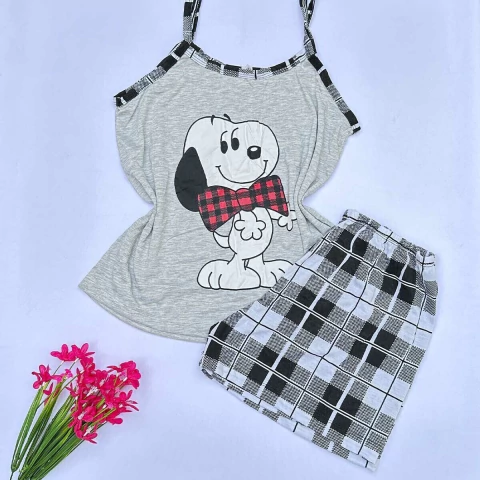 Baby Doll Adulto Alcinha Estampado Ref 221