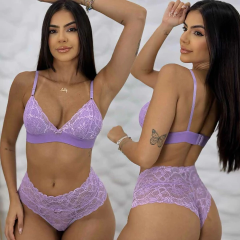 Conjunto Lingerie Sem Bojo Thauany