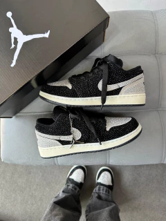 JORDAN BLACK CINZA STRASS (LINHA LUXO) - CLOSET SHOES MG