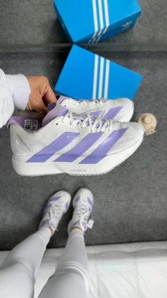 ADIZERO ADIOS PRO 4 BRANCO LILÁS (PRIME)