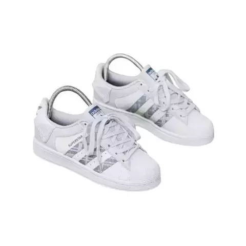 Adidas Superstar "White/Grey" (mujer) - comprar online