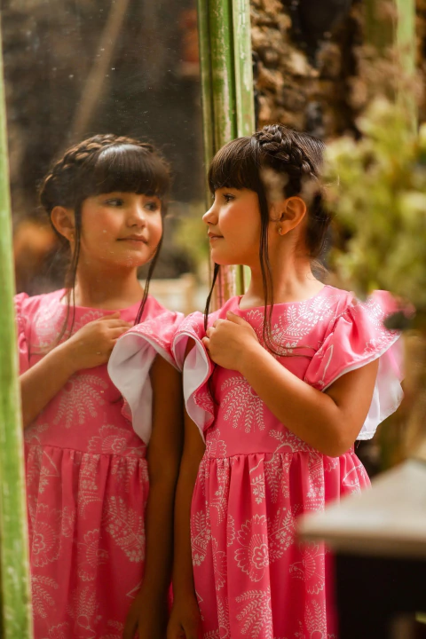 Vestido Ana Clara Com Ziper E Mangas Dupla