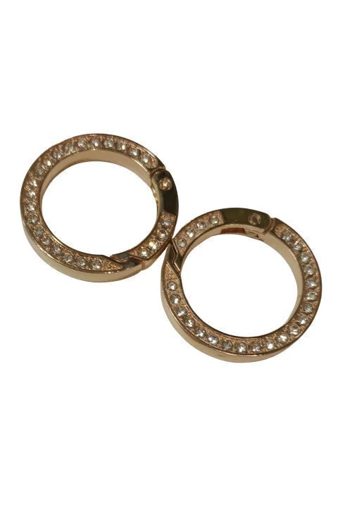 ARGOLA ARTICULADA STRASS 35MM OURO - 0261